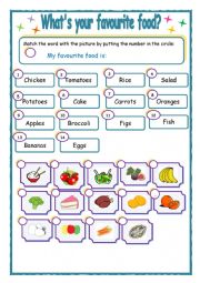 What´s your favourite food? - ESL worksheet by macbeth1985