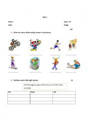 English Worksheet: TEST