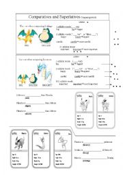 Comparatives and Superlatives (pokemon them)