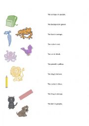 English Worksheet: Simple Sentences Matching Worksheet