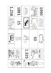 English Worksheet: Bingo