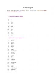 English Worksheet: Numbers, Colours, Days, Months, Seasons, The Time, Plural, Simple Present, Present Continuous, a-an-the, Superlative