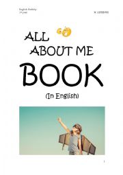 English Worksheet: All about me book