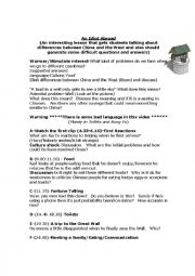 English Worksheet: An idiot abroad lesson plan