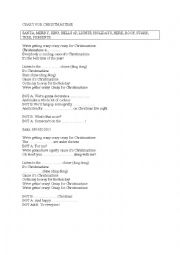 English Worksheet: Crazy for Christmas