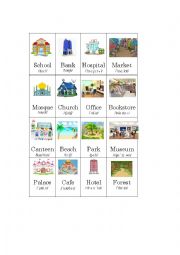 English Worksheet: place and building
