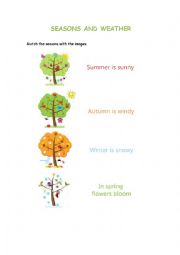 English Worksheet: Seasons and weather