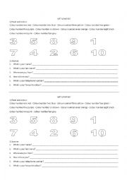 English Worksheet: Practice