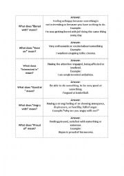 English Worksheet: Vocabulary collocations