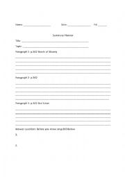 English Worksheet: Blue Inside book unit 6 Escaping to Freedom