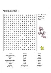 WORD SEARCH EASTER