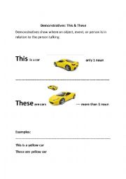 English Worksheet: This and That 