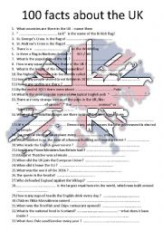 English Worksheet:  facts about Great Britain  a MUST have !!! - YouTube video to fill in 