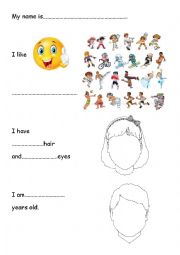 English Worksheet: getting to know you