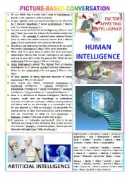 Picture-based conversation : topic 115 - Human Intelligence vs  Artificial Intelligence.