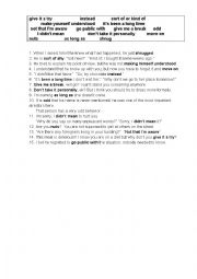 English Worksheet: Informal expressions