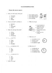 English Worksheet: routine