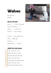 English Worksheet: song  ,