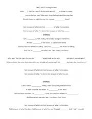 English Worksheet: Who am I? Casting Crowns