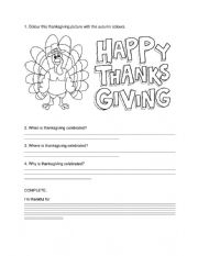 thanksgiving coloring questions