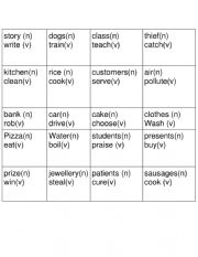English Worksheet: Vocab game