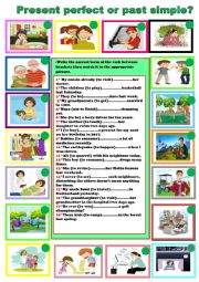 English Worksheet: present perfect or past simple