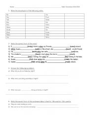 English Worksheet: Simple past/Past continuous - Used to/be used to/get used to 