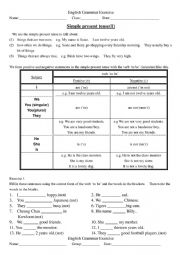 English Worksheet: Tenses