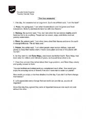 English Worksheet: Seasons Story