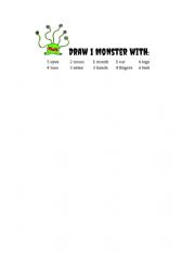 Body Parts: Draw a Monster!