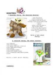 English Worksheet: Monsters