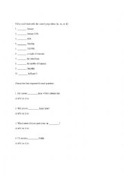 PREPOSITIONS PACKET
