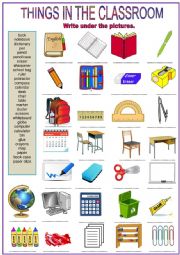 English worksheets: the Classroom worksheets, page 33