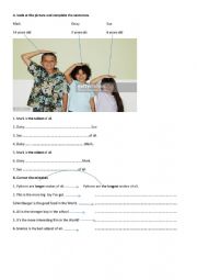 English Worksheet: comparison