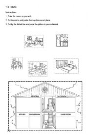 English Worksheet: The house