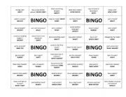English Worksheet: Going to (Bingo)