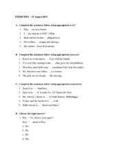 English Worksheet: Introducing Yourself