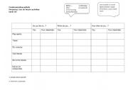 English Worksheet: Communicative Activity  leisure x frequency