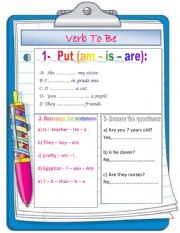 Verb to be exercises