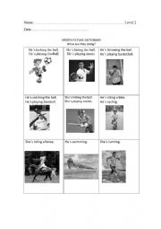 SPORTS PICTURE DICTIONARY