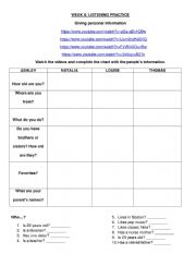 English Worksheet: Introducing yourself