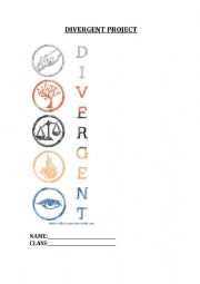 English Worksheet: Divergent Project 
