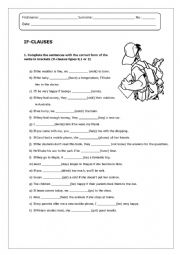 English Worksheet: if-clause exercise