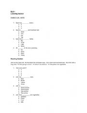 English worksheet: ELD 1