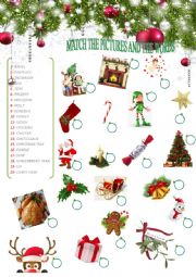 English Worksheet: Christmas vocabulary