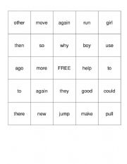 English Worksheet: Word search listening Bingo