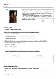 English Worksheet: expressing ability and inability