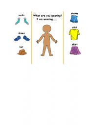 English Worksheet: What are you wearing?