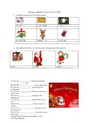 English Worksheet: Christmas alphabet