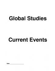 Global Studies Current Events Worksheet